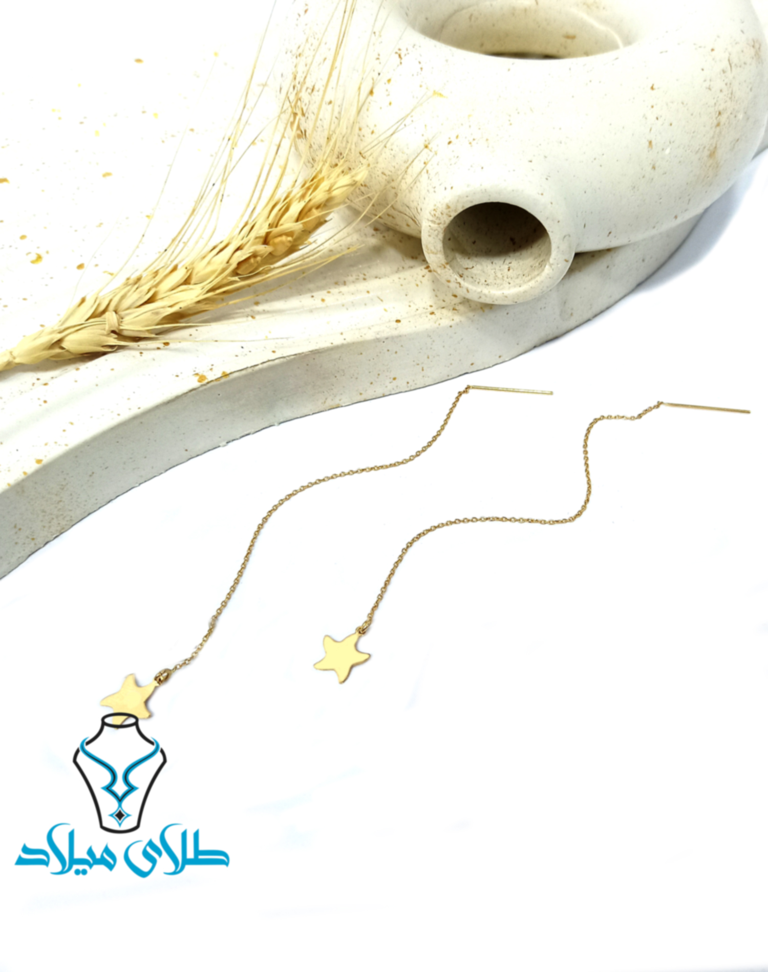 گوشواره بخیه‌ای سها · گوشواره طلا