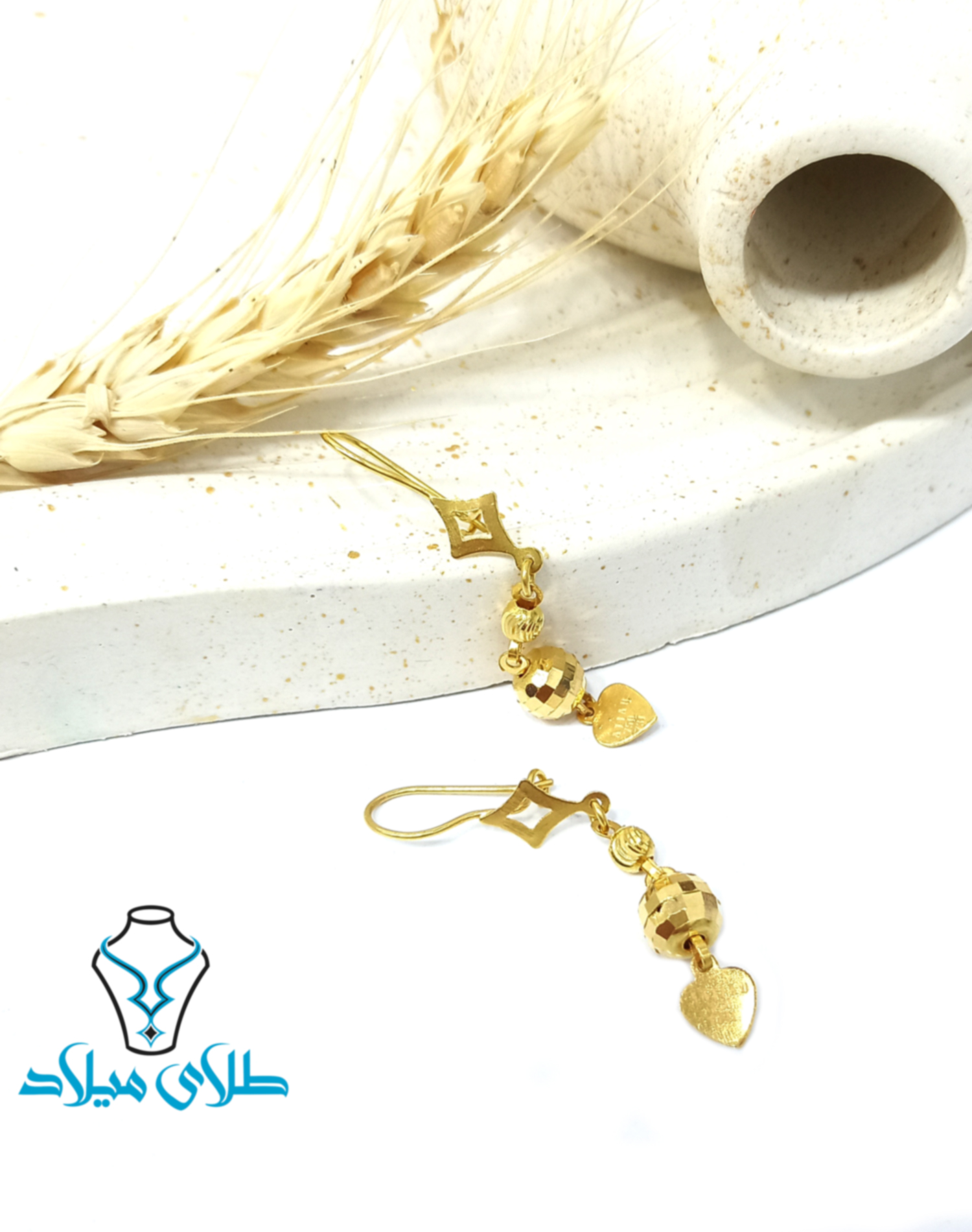 گوشواره آویز ورشان · گوشواره آویز طلا