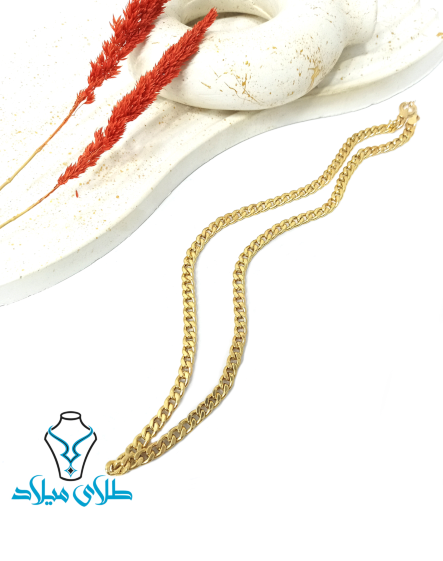 گردنبند طلا کارتیه کد9 · گردنبند مردانه طلا