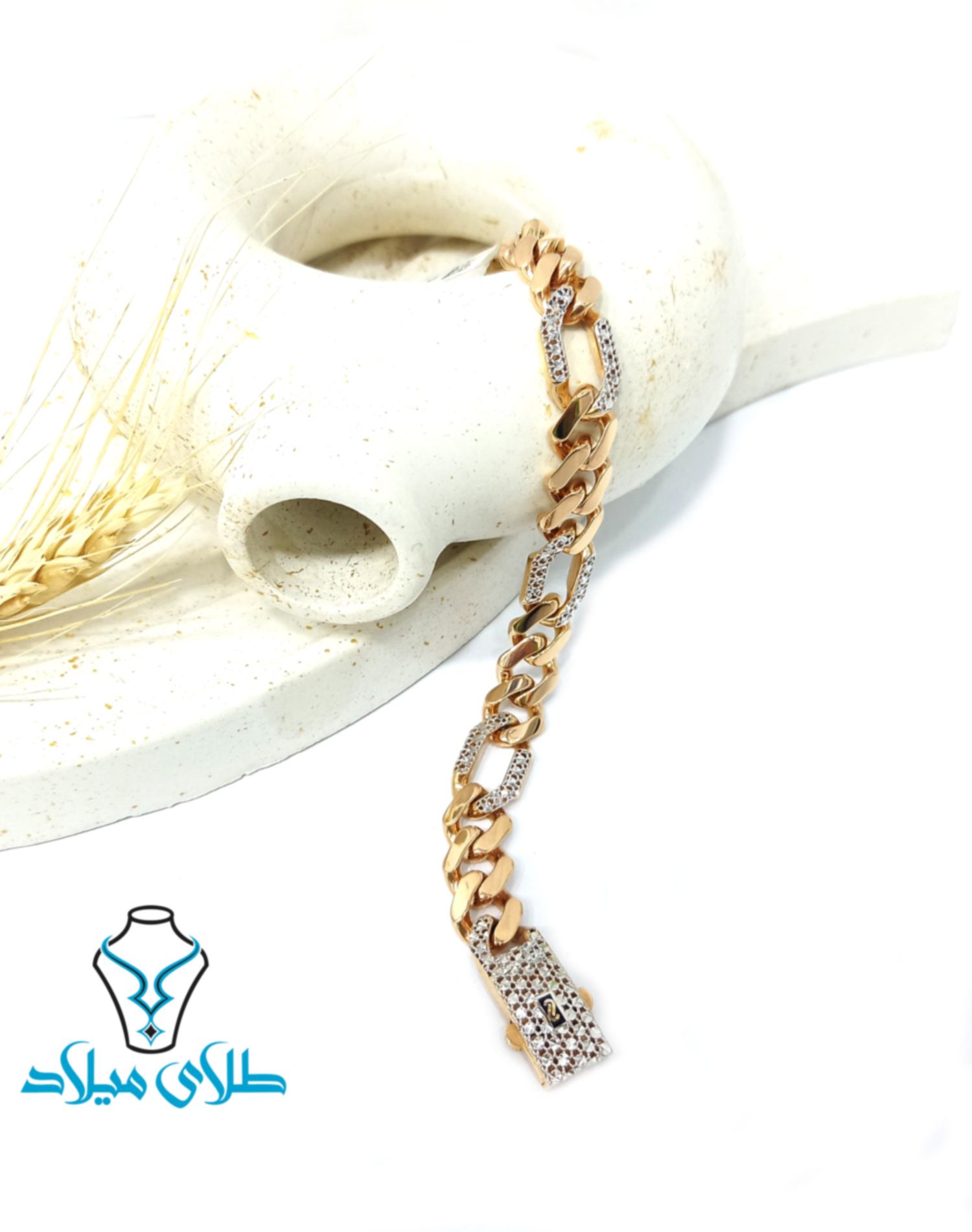 دستبند طلا موناکو · دستبند زنجیری