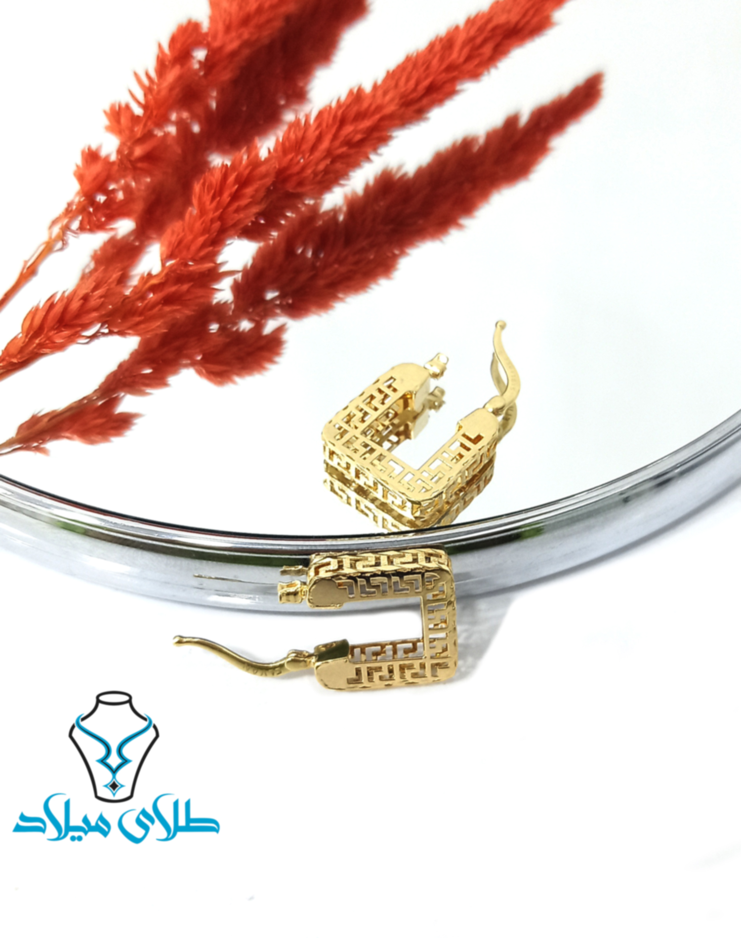 گوشواره حلقه‌ای ورساچ کد22 · گوشواره حلقه‌ ای