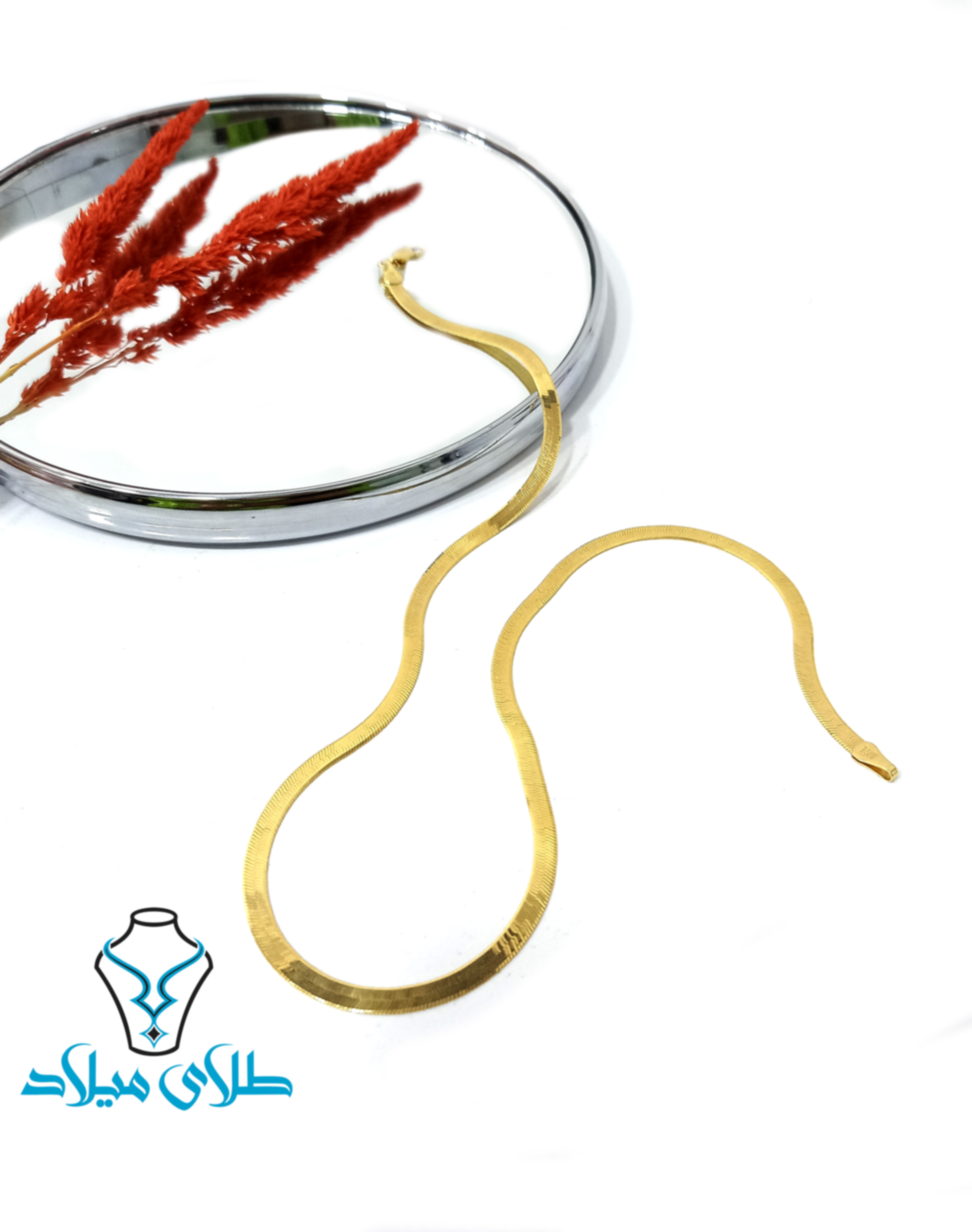 گردنبند طلا هرینگبون کد9 · زنجیر طلا مردانه