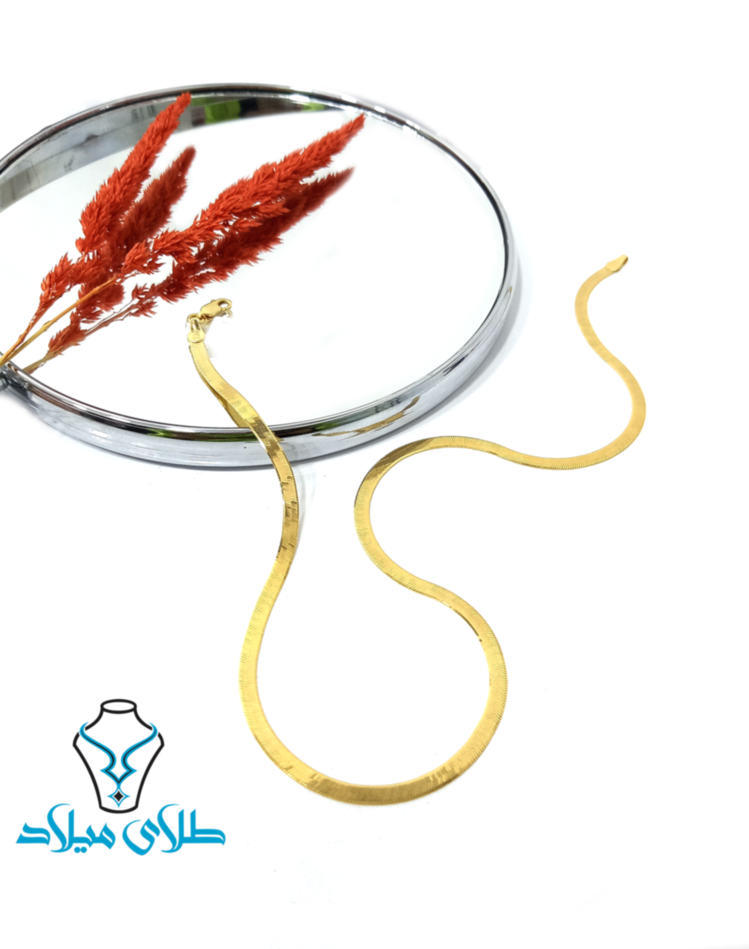 گردنبند طلا هرینگبون کد10 · زنجیر طلا مردانه