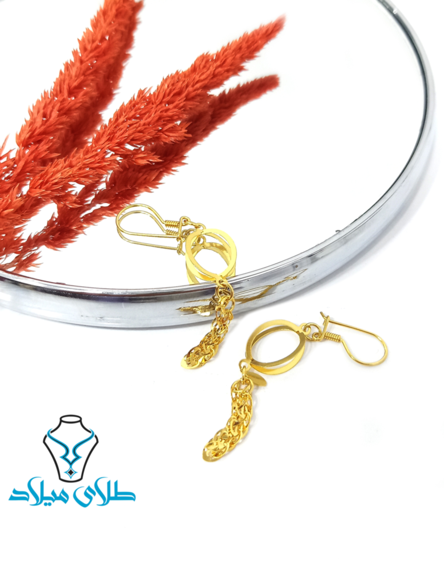 گوشواره آویز هورا · گوشواره آویز طلا