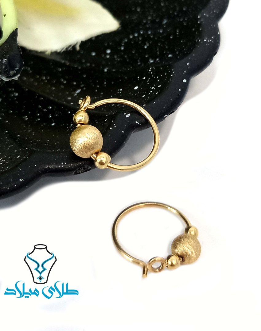 گوشواره حلقه ای آتاناز · گوشواره حلقه‌ ای · 18 عیار · 1.61 گرم