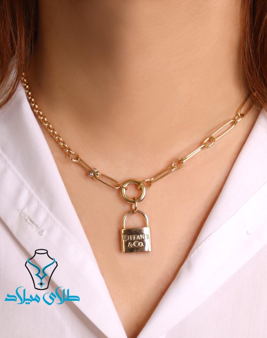 گردنبند تیفانی کد9 · گردنبند تیفانی · 18 عیار · 13.09 گرم