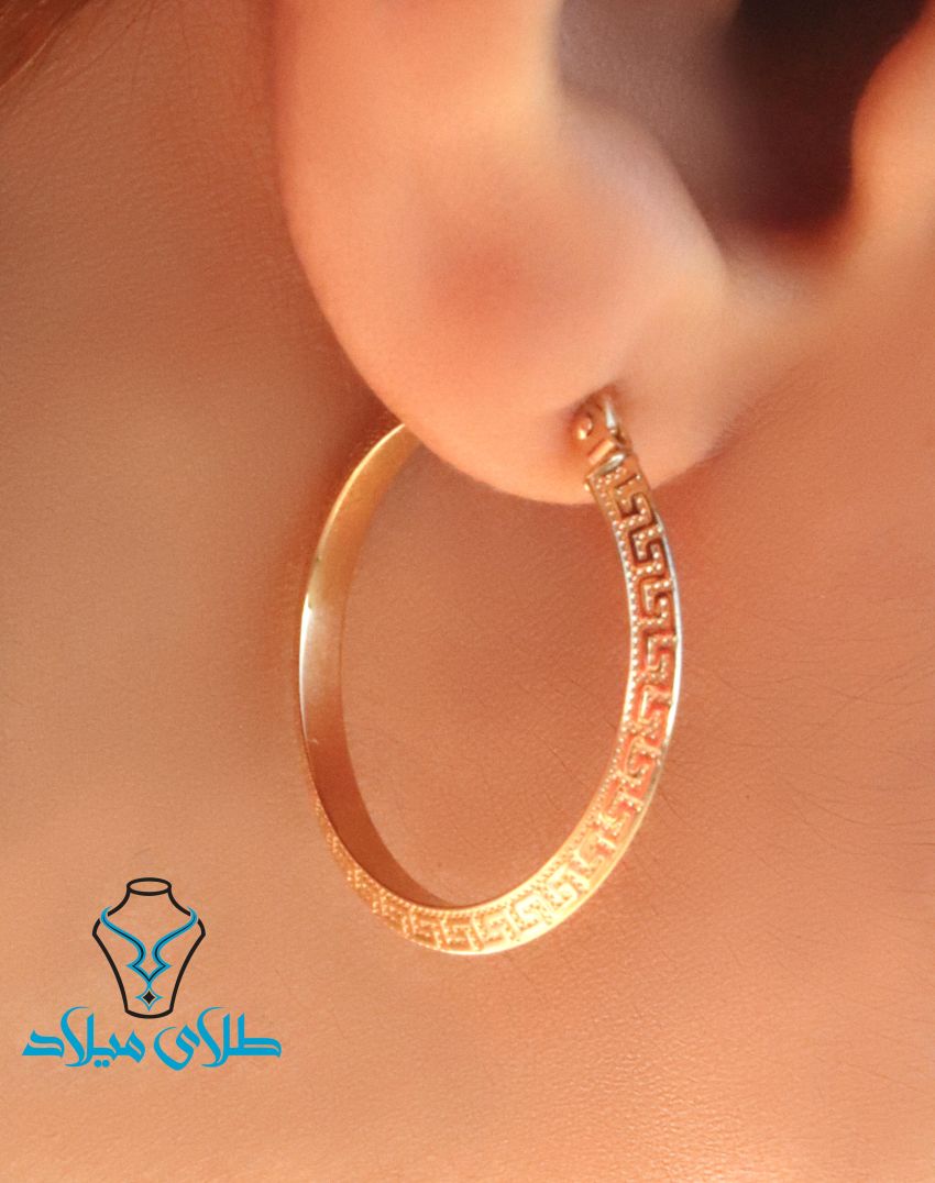 گوشواره حلقه‌ای ورساچ کد33 · گوشواره حلقه‌ ای