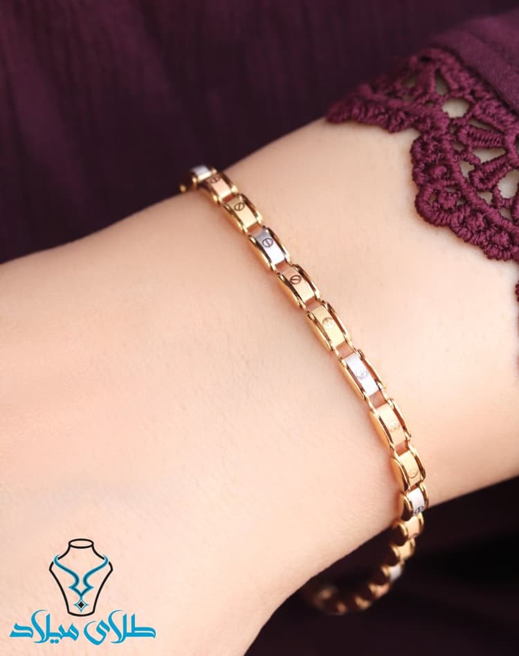 دستبند کارتیه طلا کد22 · دستبند کارتیه · 18 عیار · 9.89 گرم