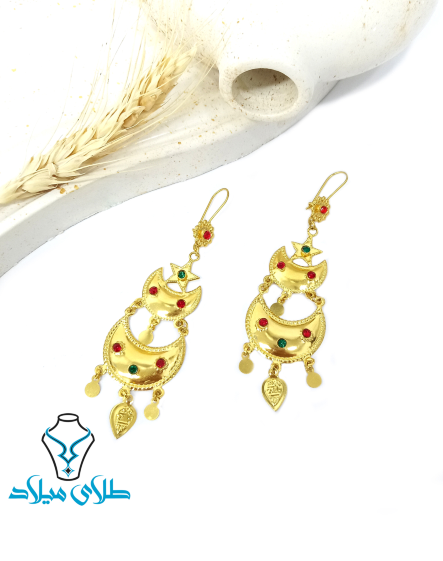 گوشواره آویز مهیتا · گوشواره آویز طلا