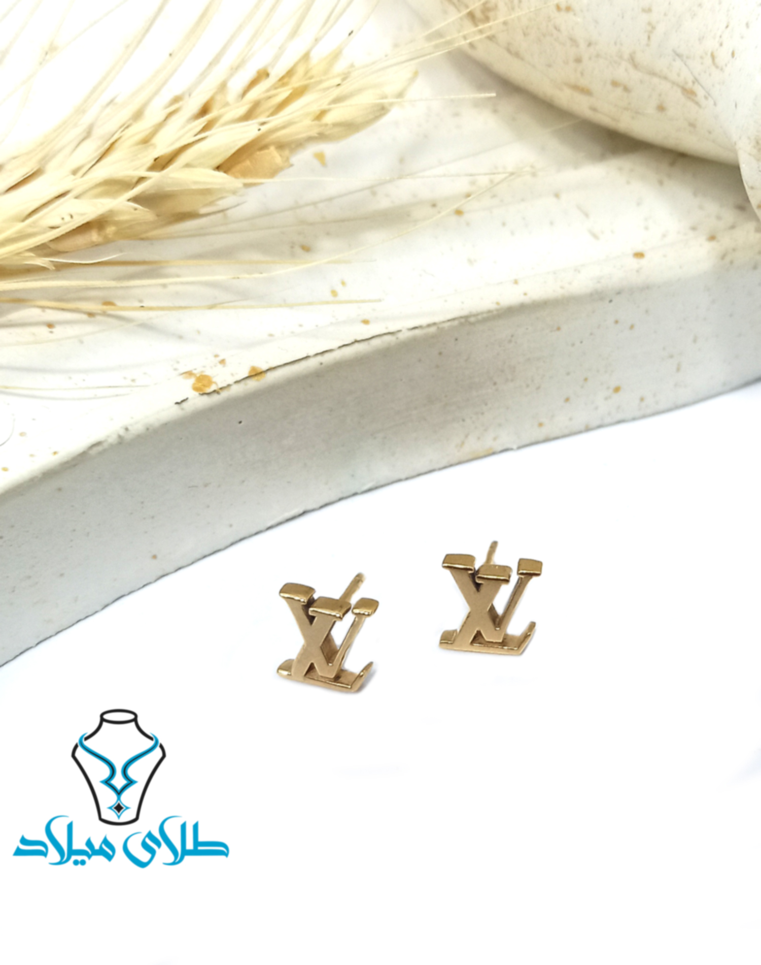 گوشواره میخی لویی‌ویتون کد1 · گوشواره میخی