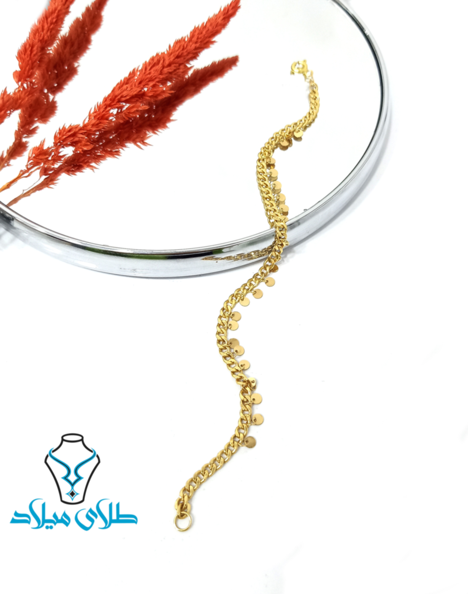 دستبند طلا کلارا · دستبند زنجیری