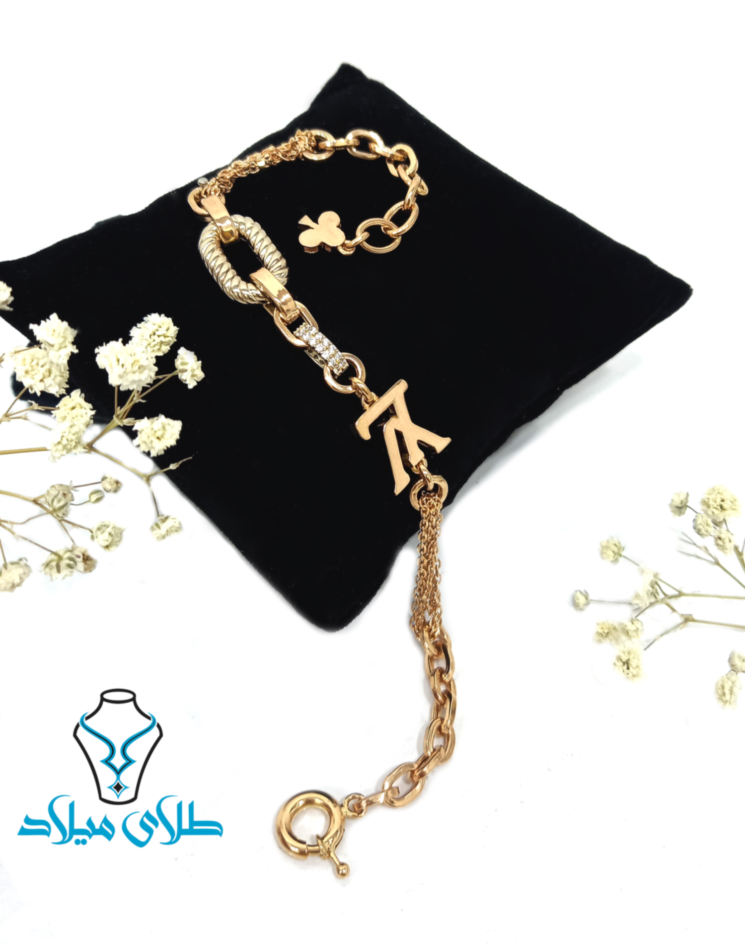دستبند لویی ویتون کد2 · دستبند زنجیری · 18 عیار · 8.29 گرم