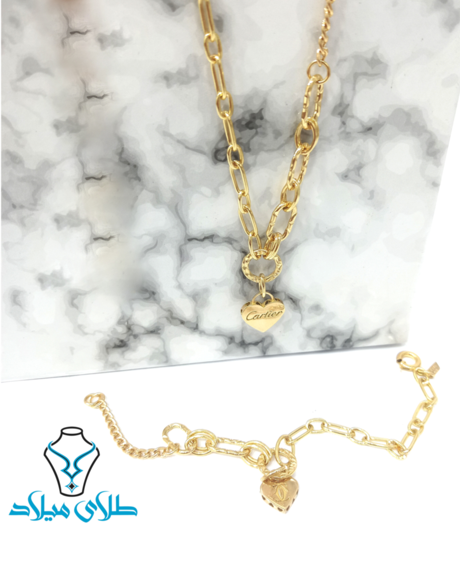 سرویس طلا کارتیه کد3 · سرویس کارتیه طلا · 18 عیار · 17.58 گرم