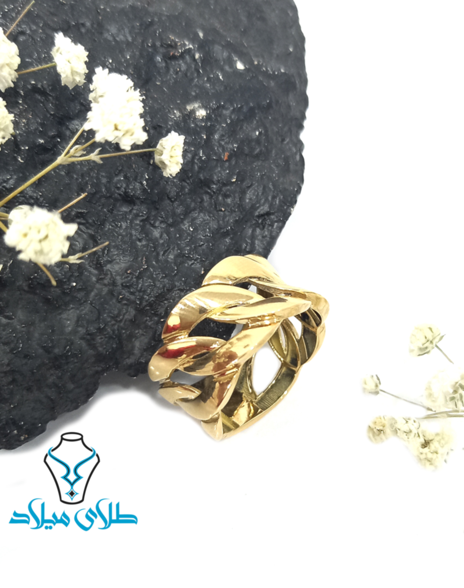 انگشتر طلا کارتیه کد2 · انگشتر بدون نگین طلا · 18 عیار · 3.51 گرم