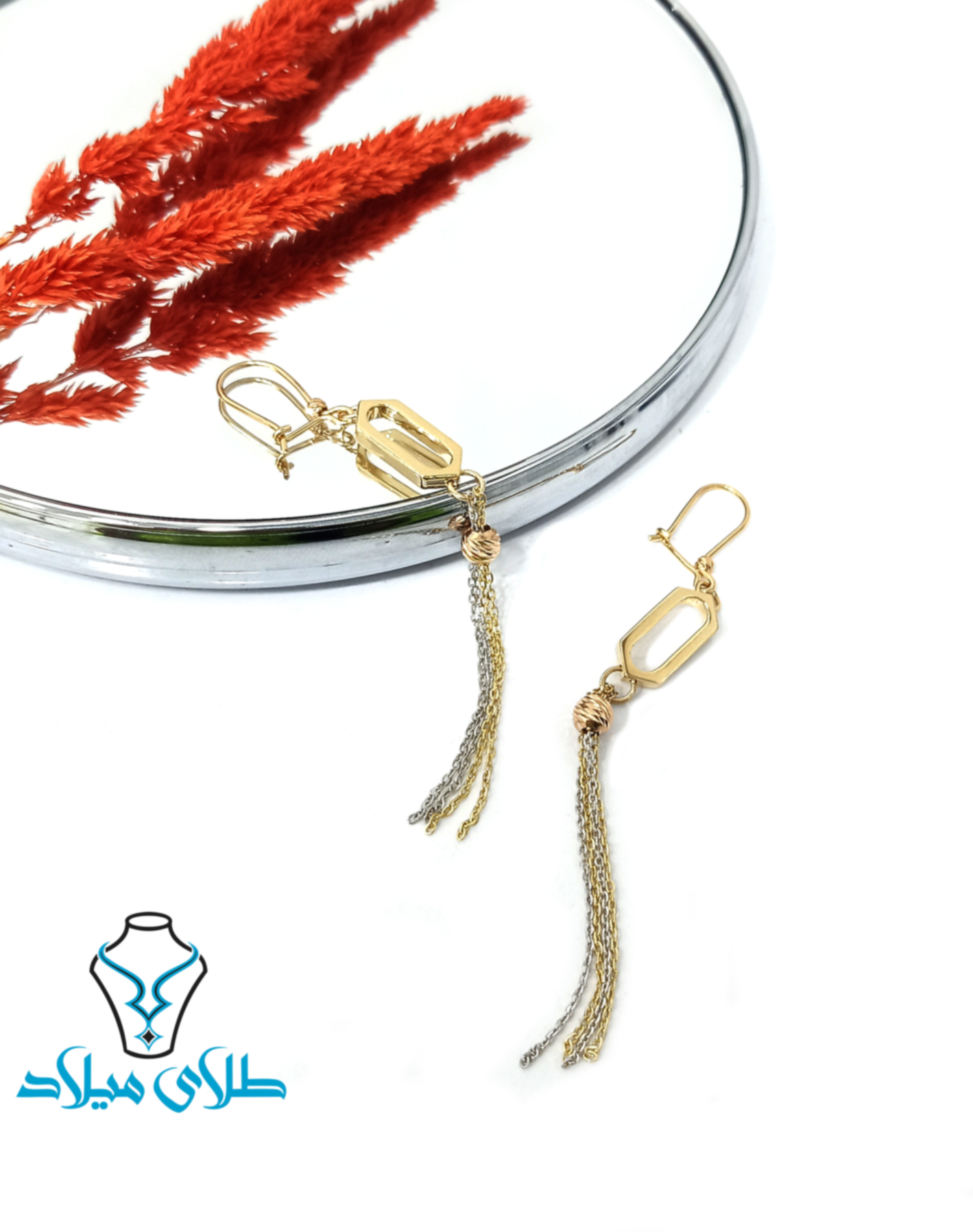 گوشواره آویز آنیما · گوشواره آویز طلا