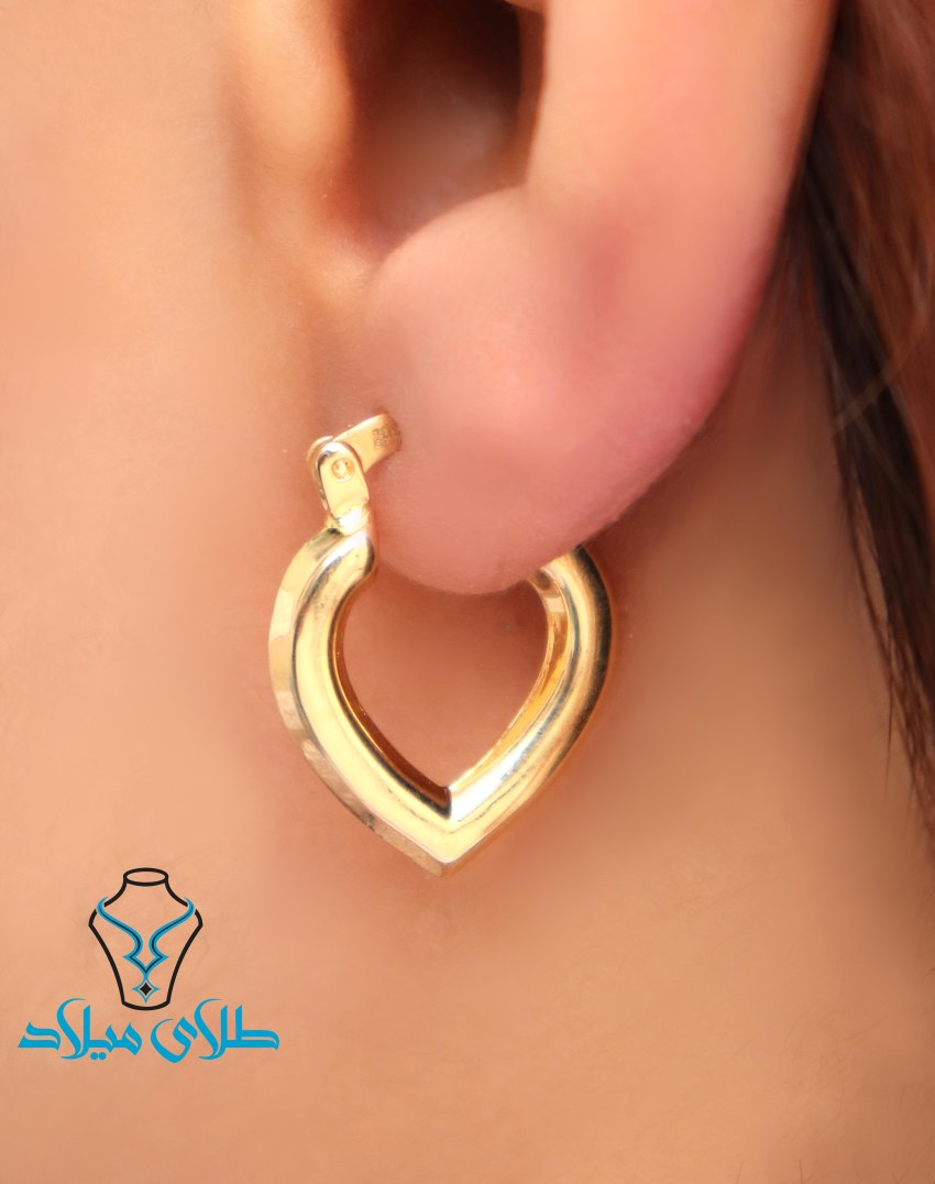 گوشواره حلقه ای آیسا · گوشواره حلقه‌ ای · 18 عیار · 2.71 گرم