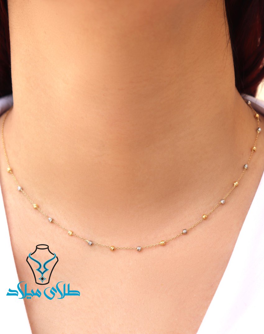 گردنبند طلا آلبرنادو کد9 · گردنبند طلا · 18 عیار · 1.59 گرم