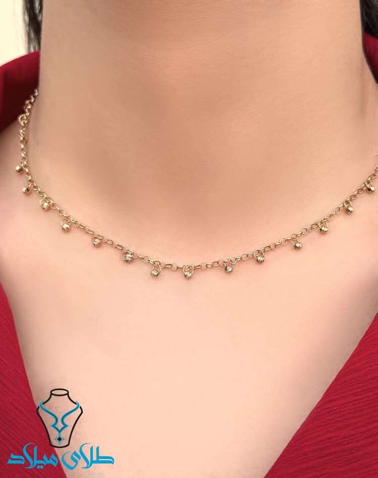 گردنبند طلا البرنادو کد10 · گردنبند البرنادو طلا · 18 عیار · 4.97 گرم