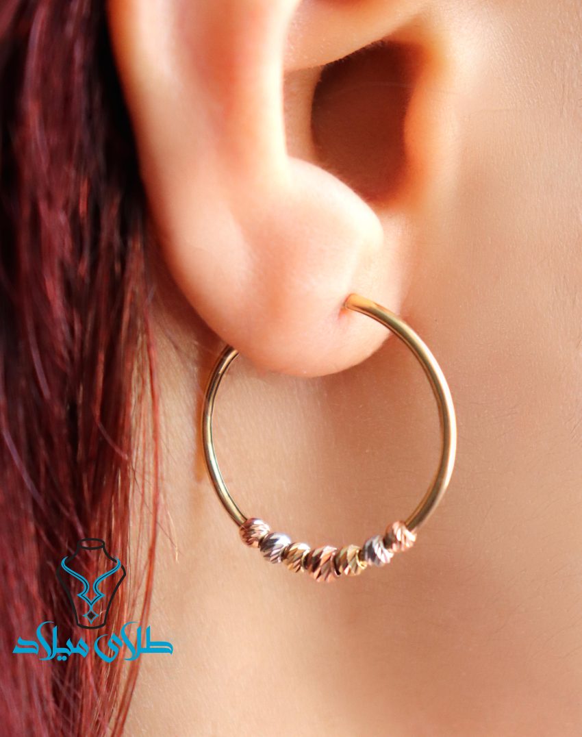 گوشواره حلقه‌ای آلبرنادو کد5 · گوشواره حلقه‌ ای