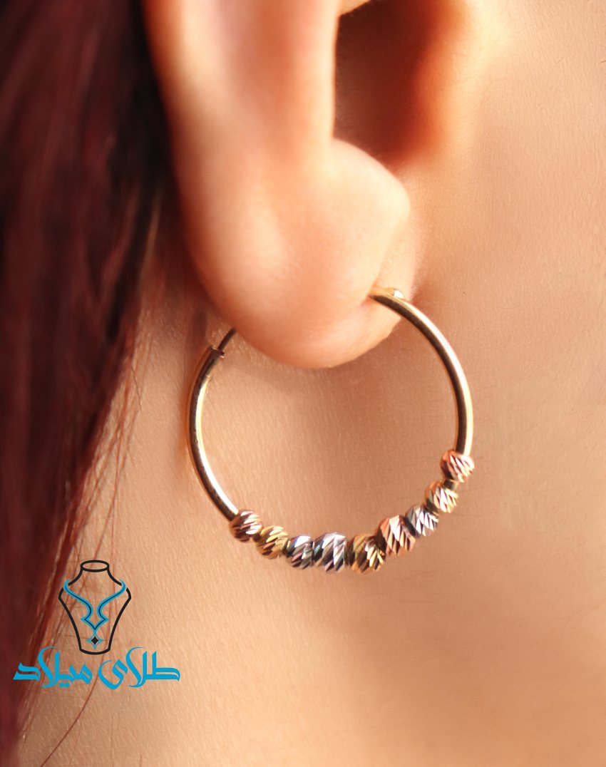 گوشواره حلقه‌ای آلبرنادو کد6 · گوشواره حلقه‌ ای