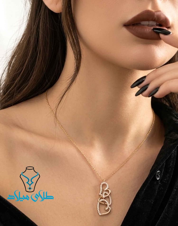 گردنبند فانتزی آناهیتا · گردنبند مینیمال طلا · 18 عیار · 3.21 گرم