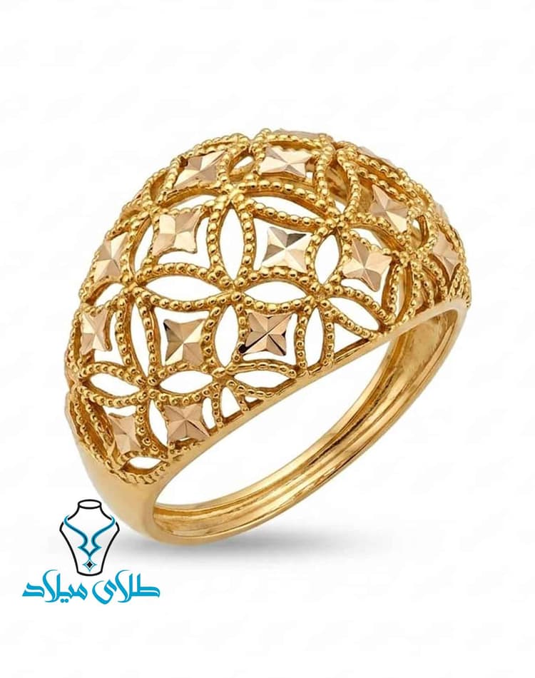 انگشتر آرای · انگشتر توری طلا · 18 عیار · 2.54 گرم