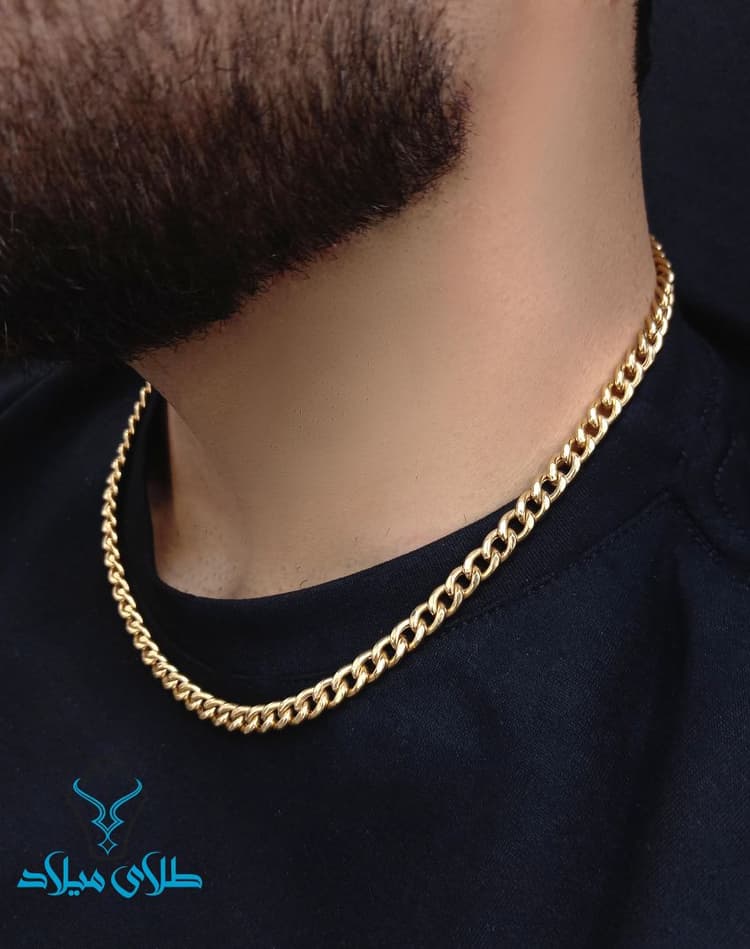 گردنبند کارتیه کد6 · گردنبند مردانه طلا · 18 عیار · 17.28 گرم