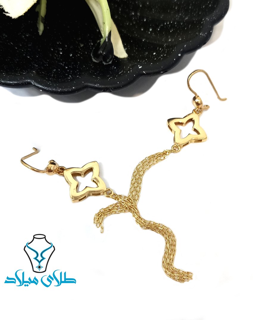 گوشواره آویز سلیا · گوشواره آویز طلا