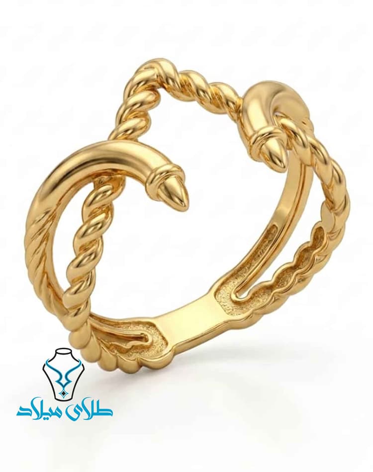 خرید انگشتر الیکا · انگشتر مینیمال طلا · 18 عیار · 2.35 گرم