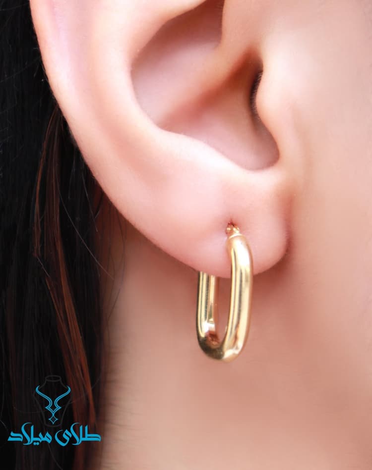 گوشواره حلقه ای کد7 · گوشواره حلقه‌ ای · 18 عیار · 2.24 گرم