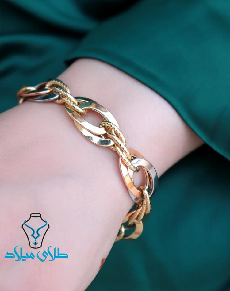 دستبند طلا ایرن · دستبند طلا ایتالیایی · 18 عیار · 11.12 گرم