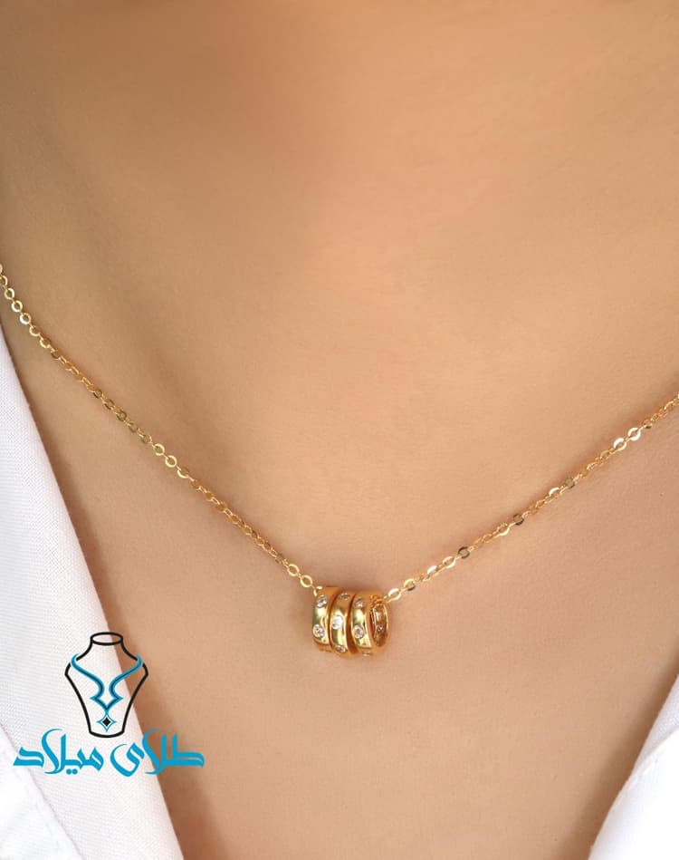 گردنبند طلا کاترینا · گردنبند مینیمال طلا · 18 عیار · 3.56 گرم