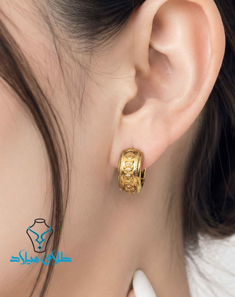 گوشواره حلقه ای کاترینا · گوشواره حلقه‌ ای · 18 عیار · 2.93 گرم