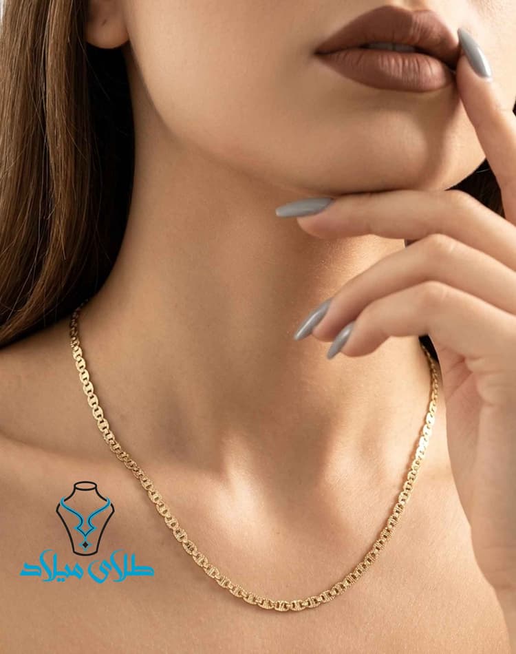 گردنبند طلا ماهلین · گردنبند طلا
