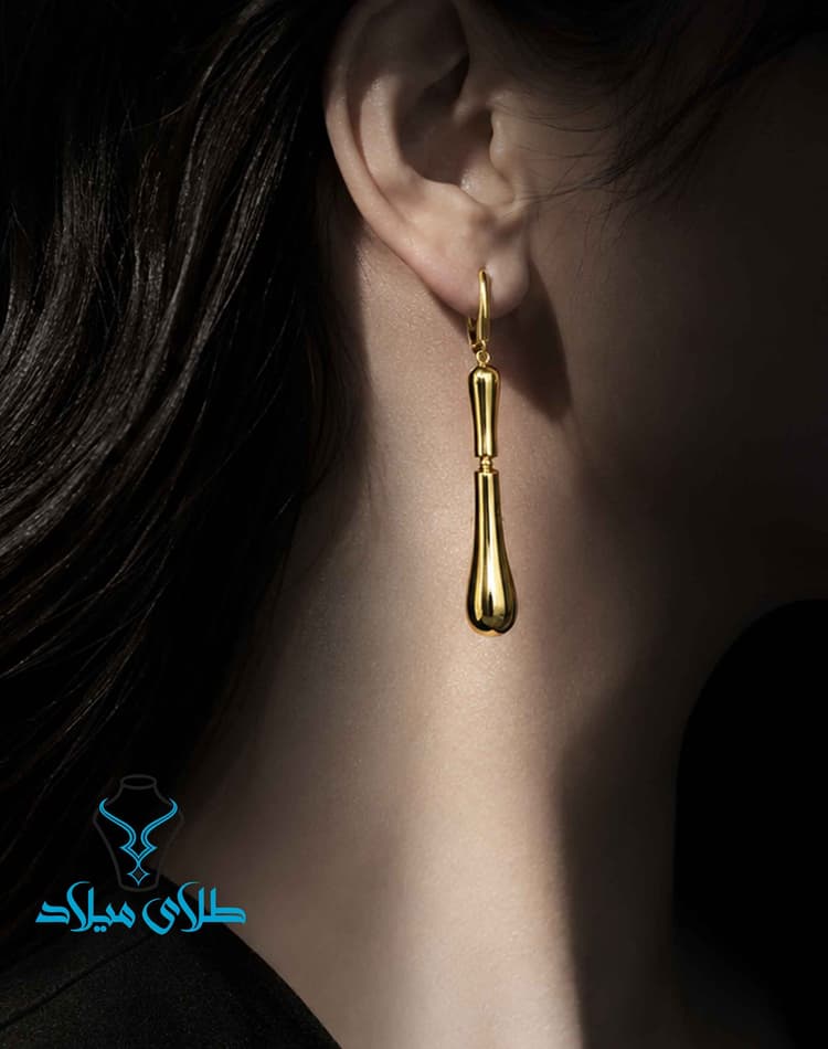 گوشواره آویز مهرانا · گوشواره آویز طلا · 18 عیار · 5.7 گرم
