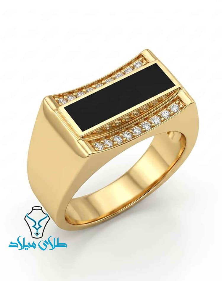 انگشتر مردانه کد 12 · انگشتر طلا مردانه · 18 عیار · 6.81 گرم