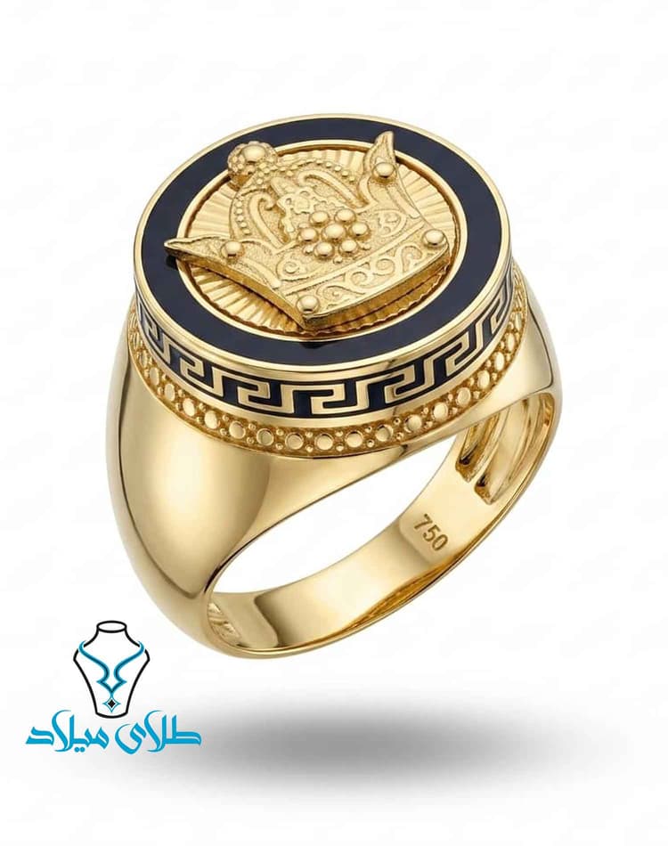 انگشتر مردانه کد19 · انگشتر طلا مردانه · 18 عیار · 10.01 گرم
