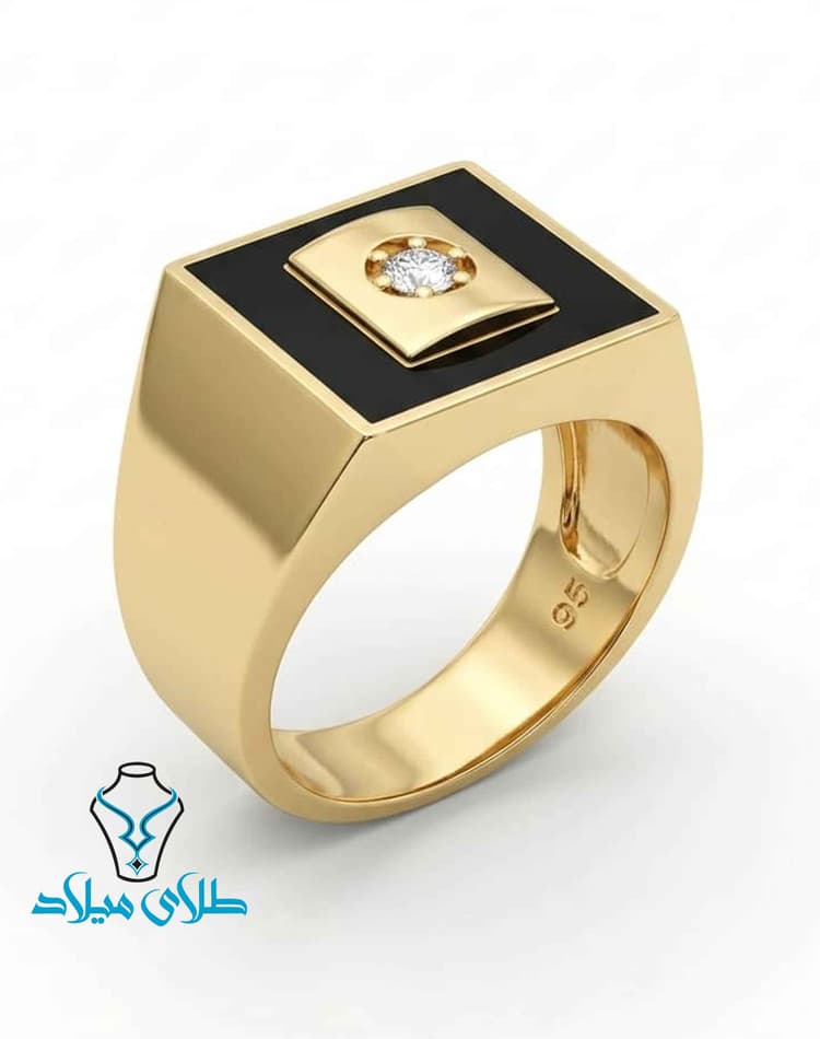 انگشتر مردانه کد2 · انگشتر طلا مردانه · 18 عیار · 7.03 گرم
