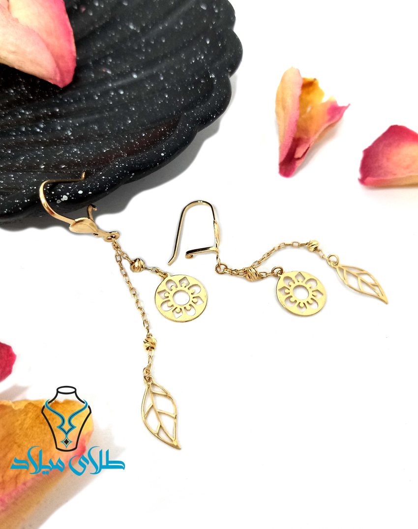 گوشواره آویز مهتا · گوشواره آویز طلا