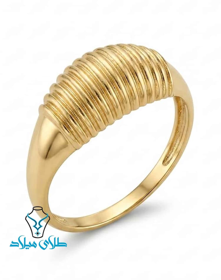انگشتر پارمین طلا · انگشتر بدون نگین طلا · 18 عیار · 3.99 گرم