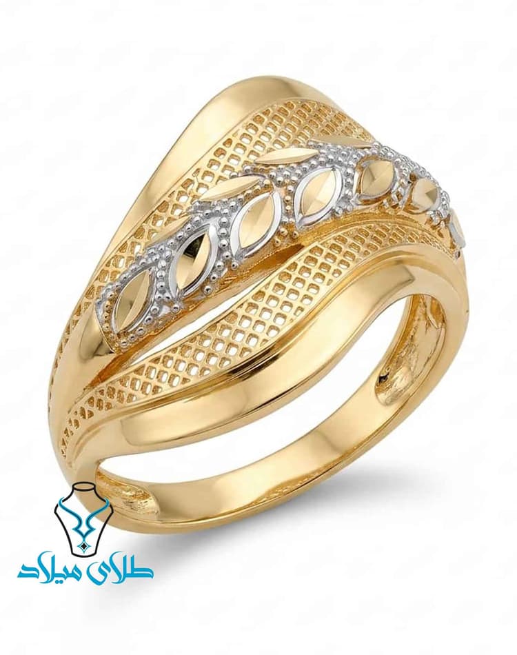 انگشتر کد26 · انگشتر توری طلا · 18 عیار · 2.77 گرم