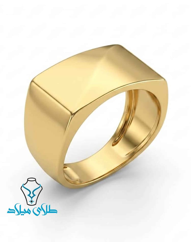 انگشتر روژان · انگشتر بدون نگین طلا · 18 عیار · 3.31 گرم