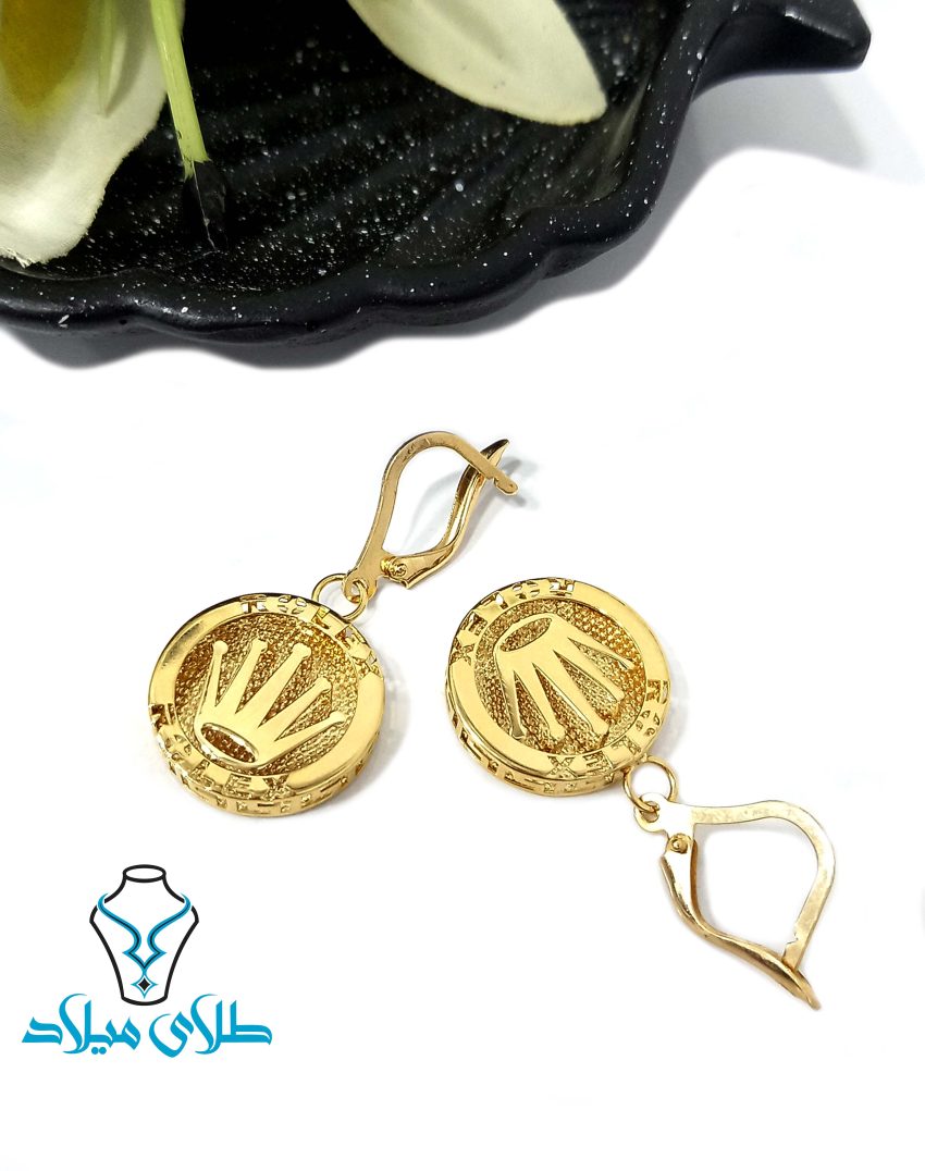 گوشواره آویز رولکس · گوشواره آویز طلا