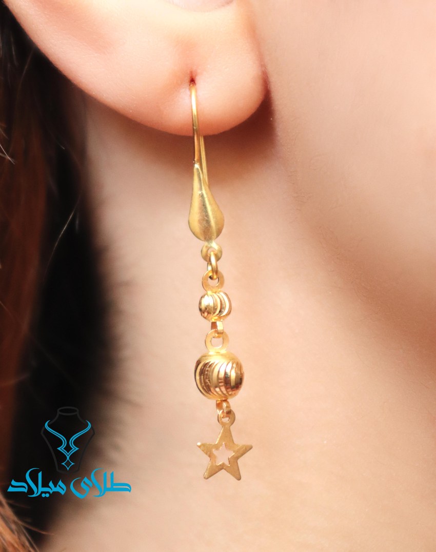 گوشواره آویز رونا · گوشواره آویز طلا