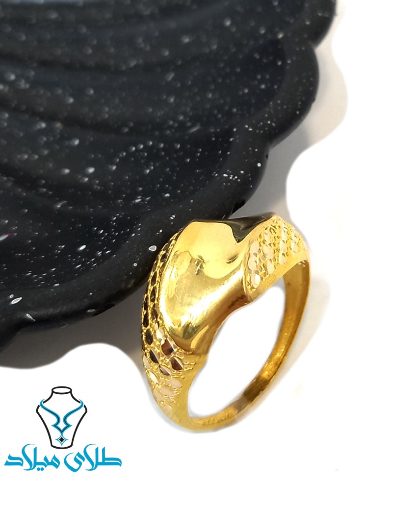 انگشتر طلا روژدا · انگشتر بدون نگین طلا