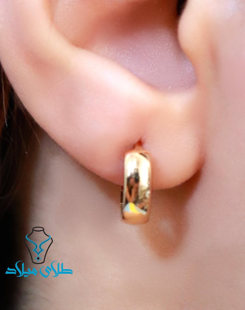 گوشواره حلقه ای سانیتا · گوشواره حلقه‌ ای · 18 عیار · 1.8 گرم