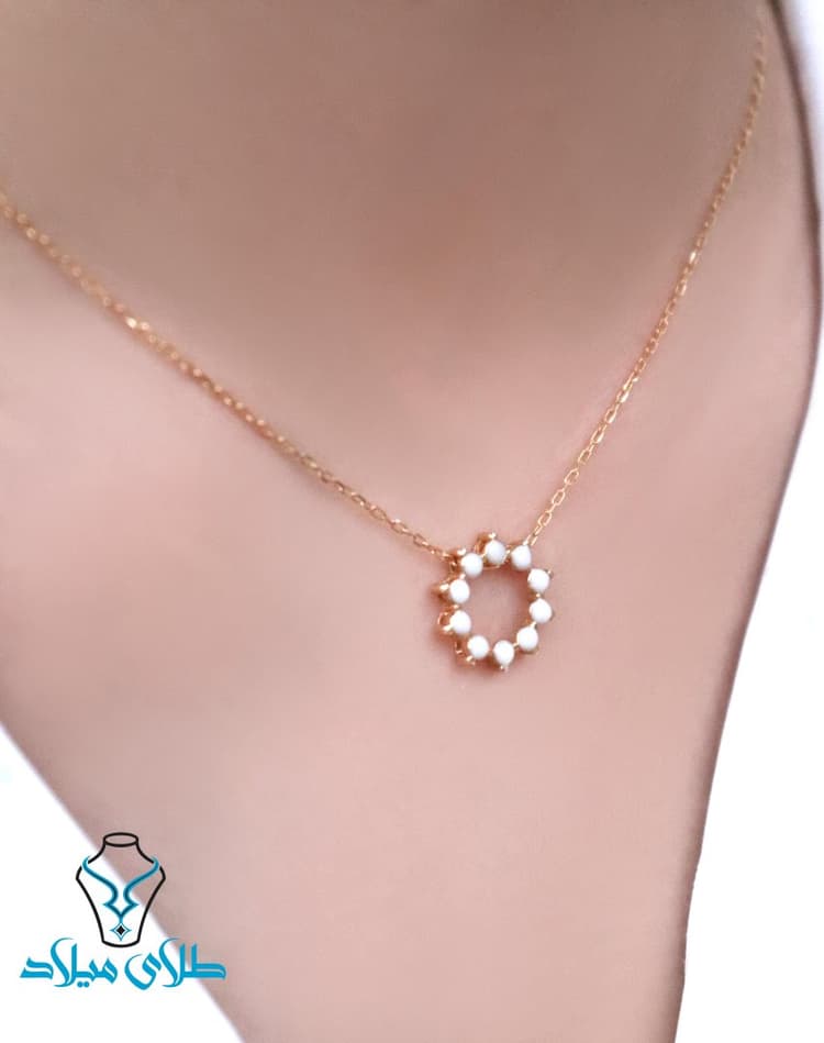 گردنبند آفتاب طلا · گردنبند مینیمال طلا · 18 عیار · 2.46 گرم