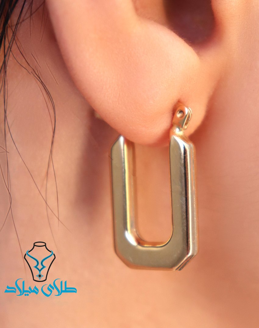 گوشواره حلقه ای تیدا · گوشواره حلقه‌ ای · 18 عیار · 3.75 گرم