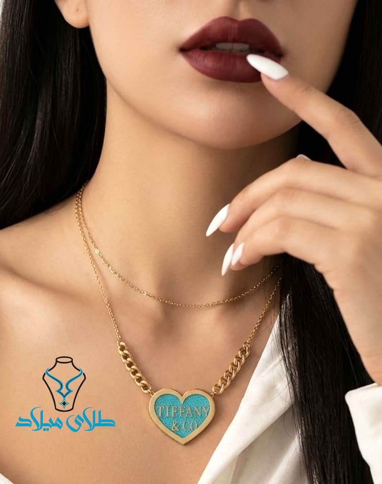 گردنبند فانتزی تیفانی · گردنبند تیفانی · 18 عیار · 5.02 گرم
