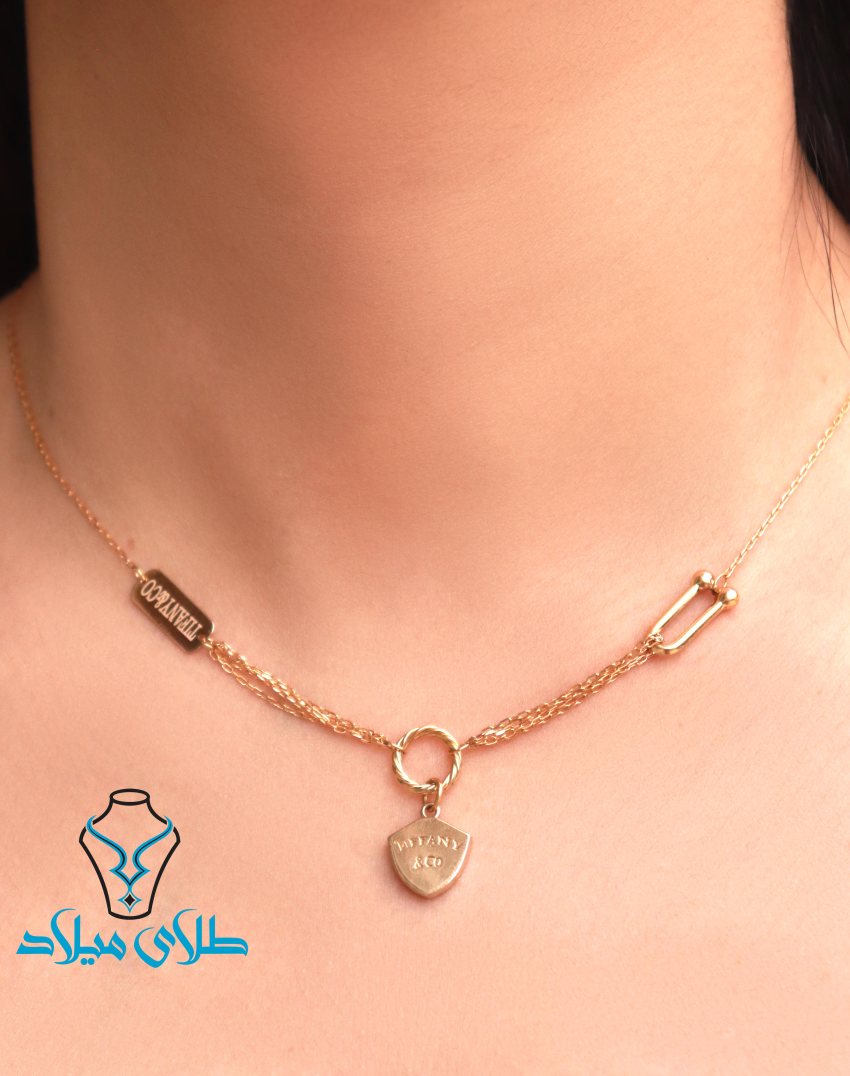 گردنبند تیفانی کد12 · گردنبند تیفانی · 18 عیار · 4.69 گرم